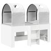 vidaXL Bed met Tunnel 4 pcs Wit Bewerkt hout