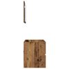 vidaXL Badkamermeubelset 2 pcs Oud Hout 57 x 37 x 45 cm Bewerkt hout