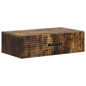 vidaXL Wandmontage Zijtafel 59 x 34,5 x 17 cm Bewerkt hout