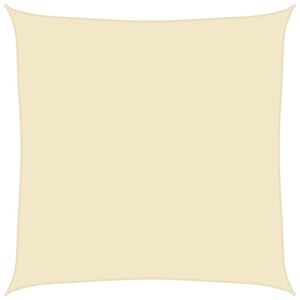 vidaXL Zonnezeil 160 g/m&sup2; 4,5x4,5 m HDPE cr&egrave;mekleurig