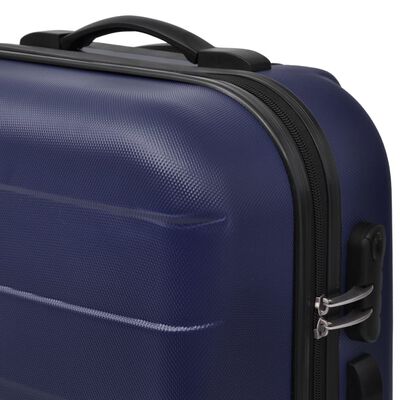 vidaXL 3-delige Kofferset hard 45,5/55/66 cm blauw