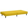 vidaXL Slaapbank 2-zits fluweel geel