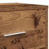 vidaXL Nachtkastjes 2 st met lade 40x34x50 cm oud houtkleurig