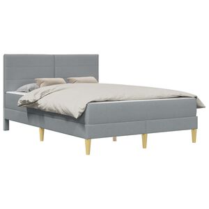 vidaXL Bedframe vidaXL Bedframe Lichtgrijs 120 x 190 cm Polyester