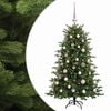 vidaXL Kunstkerstboom met kerstbal 120 cm 150 LED's Warmwit
