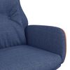 vidaXL Relaxstoel stof en PVC blauw