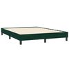 vidaXL Boxspring met matras en LED fluweel donkergroen 140x210 cm