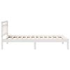 vidaXL Bedframe Wit 75 x 190 cm Massief grenenhout