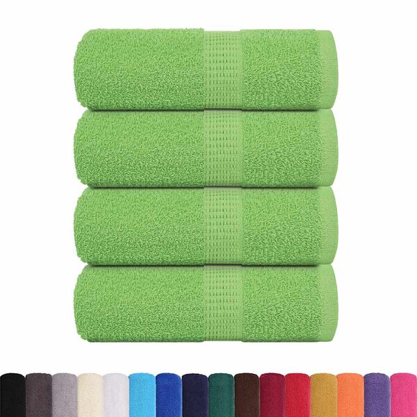 vidaXL Washandjes FROGN 4 st 30x30 cm 360 g/m&sup2; appelgroen