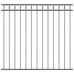 vidaXL Hecelement ASSEN 163 x 120 cm Staal Grijs