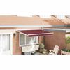 vidaXL Zijde Frame Bordeauxrood 300 x 200 cm Polyester met PU-coating