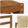 vidaXL Sofa-Sets 8 pcs Natuurlijk en Beige Massief Acaciahout