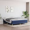 vidaXL Boxspring bed stof blauw 180x200 cm