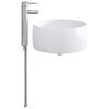 vidaXL Badkamer Waskom Chroom 38,5 x 38,5 x 16 cm Metaal