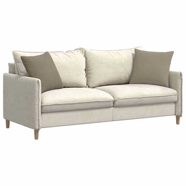 vidaXL Sofa Kussens 2 stuks Taupe 45 x 45 cm Stof