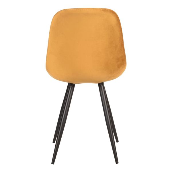 LABEL51 Eetkamerstoelen 2 st Capri 46x56x88 cm okerkleurig