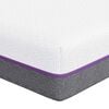 vidaXL Traagschuimmatras Medium 120 x 200 cm Wit en Grijs