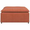 vidaXL Modulaire bank voetenbank module rood oranje 100x100x48 cm