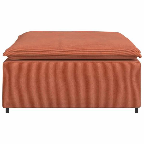 vidaXL Modulaire bank voetenbank module rood oranje 100x100x48 cm