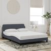 vidaXL Bedframe "Dover" 120x200 cm fluweel donkergrijs