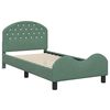 vidaXL Bedframe voor kinderen met hoofdbord Zeegroen 80 x 160 cm