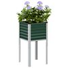 vidaXL Plantenbak Groen 45x45x88 cm Staal