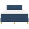 vidaXL Boxspringbed met matras met hoofdeinde Blauw 120 x 190 cm Stof