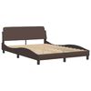 vidaXL Bedframe "Dover" kunstleer bruin 140x200 cm