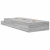 vidaXL Opbergbedframe met lade Grijs Sonoma 90 cm Bewerkt hout