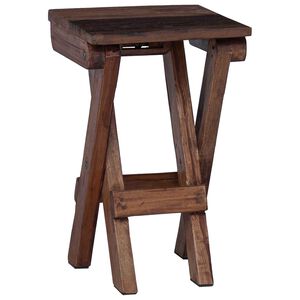 vidaXL Kruk Naturel 30 x 30 x 48 cm Massief gerecycled hout
