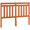 vidaXL Hoofdbord 135 cm massief grenenhout wasbruin