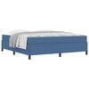 vidaXL Bedframe met matras Blauw 180 x 200 cm Stof