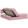 vidaXL Opslag bed met hoofdeinde 2 st Roze