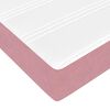 vidaXL Bedframe met matras met matras 2 pcs Roze Fluweel