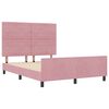 vidaXL Boxspringbed met hoofdeinde Roze 140 x 200 cm Fluweel
