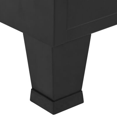vidaXL Kledingkast industrieel 90x40x140 cm staal zwart