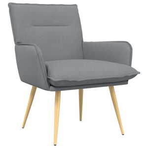 vidaXL Fauteuil Lichtgrijs Stof