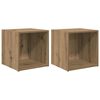 vidaXL Tv-meubelset 2 pcs Artisan Eiken 37 x 35 x 37,5 cm Bewerkt hout