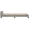 vidaXL Bedframe zonder matras 90x190 cm fluweel lichtgrijs
