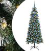 vidaXL Kunstkerstboom Groen 180 cm PVC en Plastic en Staal
