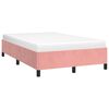 vidaXL Bedframe fluweel roze 120x200 cm