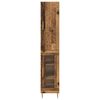 vidaXL Hoge kast 2 pcs Oud Hout Bewerkt hout