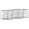 vidaXL Gabion Verhoogd Bed 180 x 60 x 55 cm Gegalvaniseerd staal