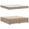 vidaXL Bedframe met matras Cappuccino 200 x 200 cm Stof