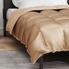 vidaXL Winter Dekbed Goud 200 x 140 cm Satijn en Microfiber