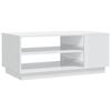 vidaXL Salontafel 102x55x43 cm bewerkt hout hoogglans wit