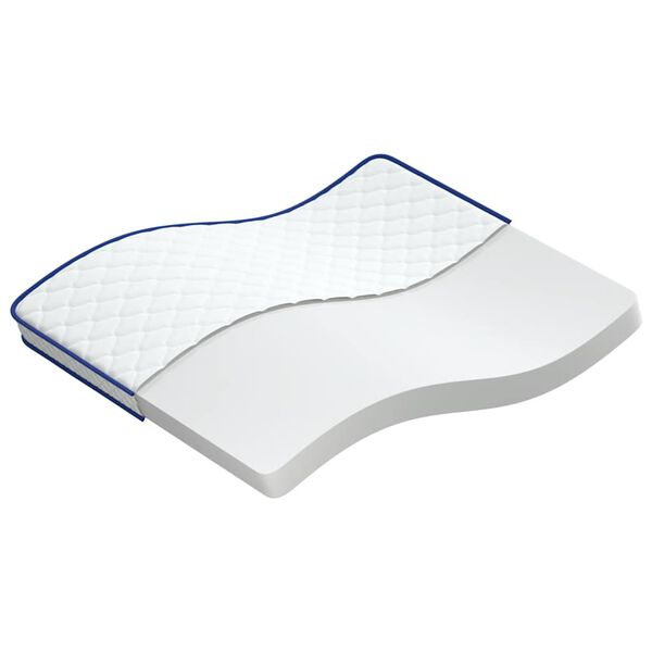 vidaXL Traagschuimmatras 140x190x17 cm Zacht wit