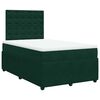 vidaXL Boxspring met matras fluweel donkergroen 120x200 cm