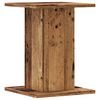 vidaXL Plantenstandaards 2 st 30x30x40 cm bewerkt hout oud houtkleurig
