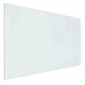 vidaXL Vuurplaats Glazen Plaat Doorzichtig 80 x 50 cm Glas